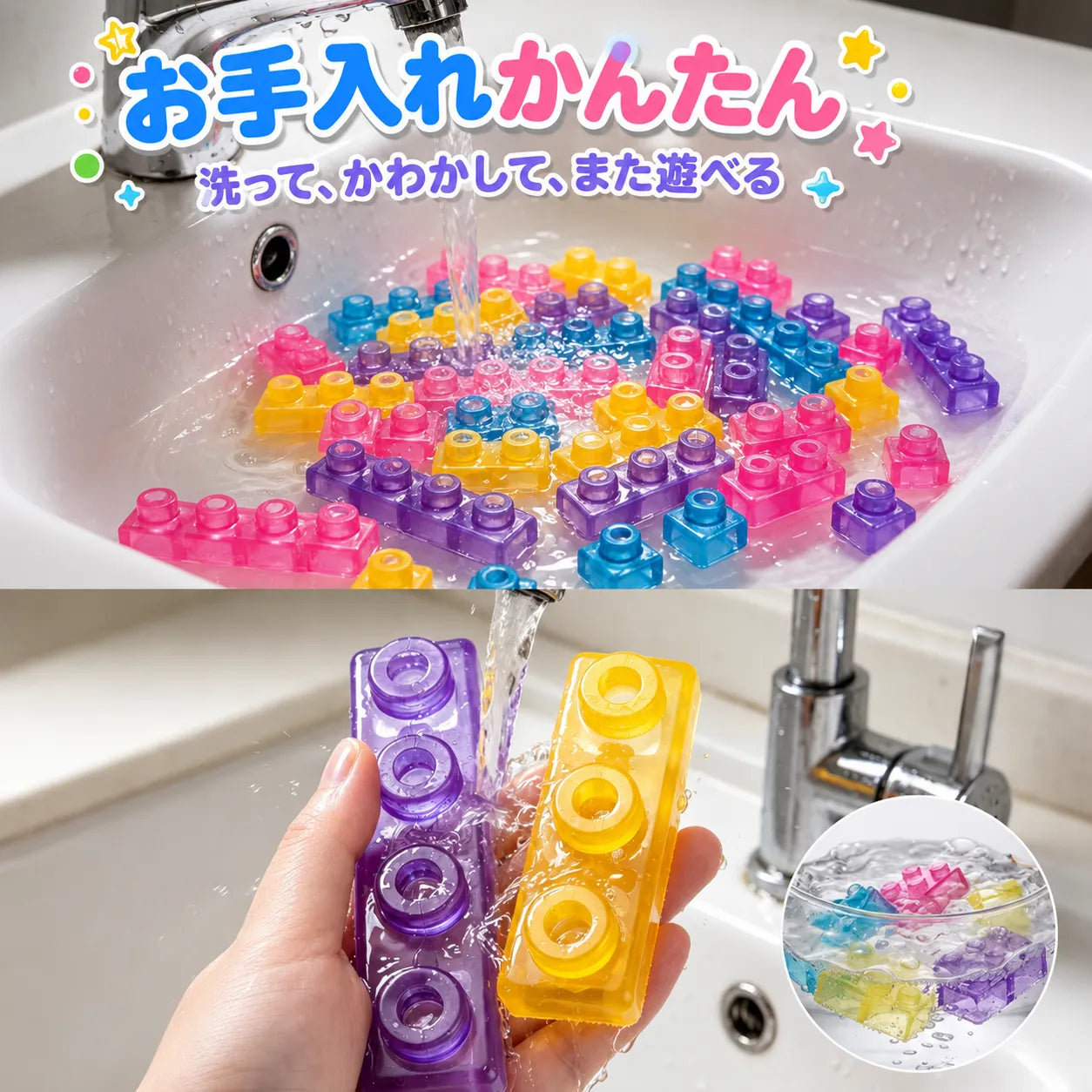 つくる力が育つ、ぷにぷに知育ブロック｜MAGIC GUMMY BLOC™