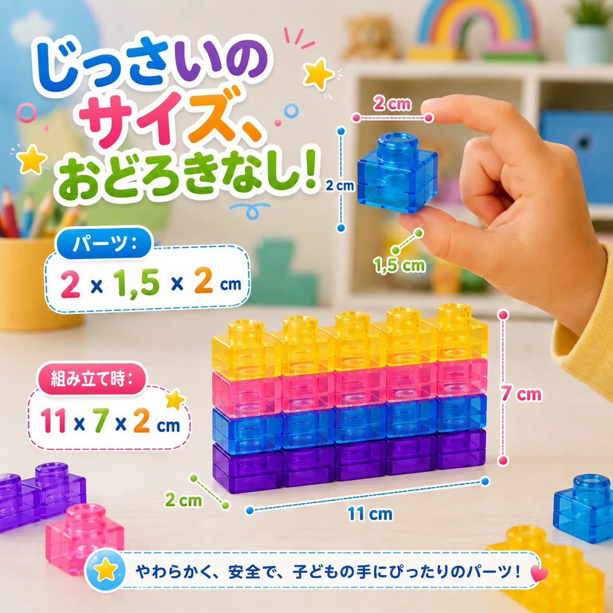 つくる力が育つ、ぷにぷに知育ブロック｜MAGIC GUMMY BLOC™