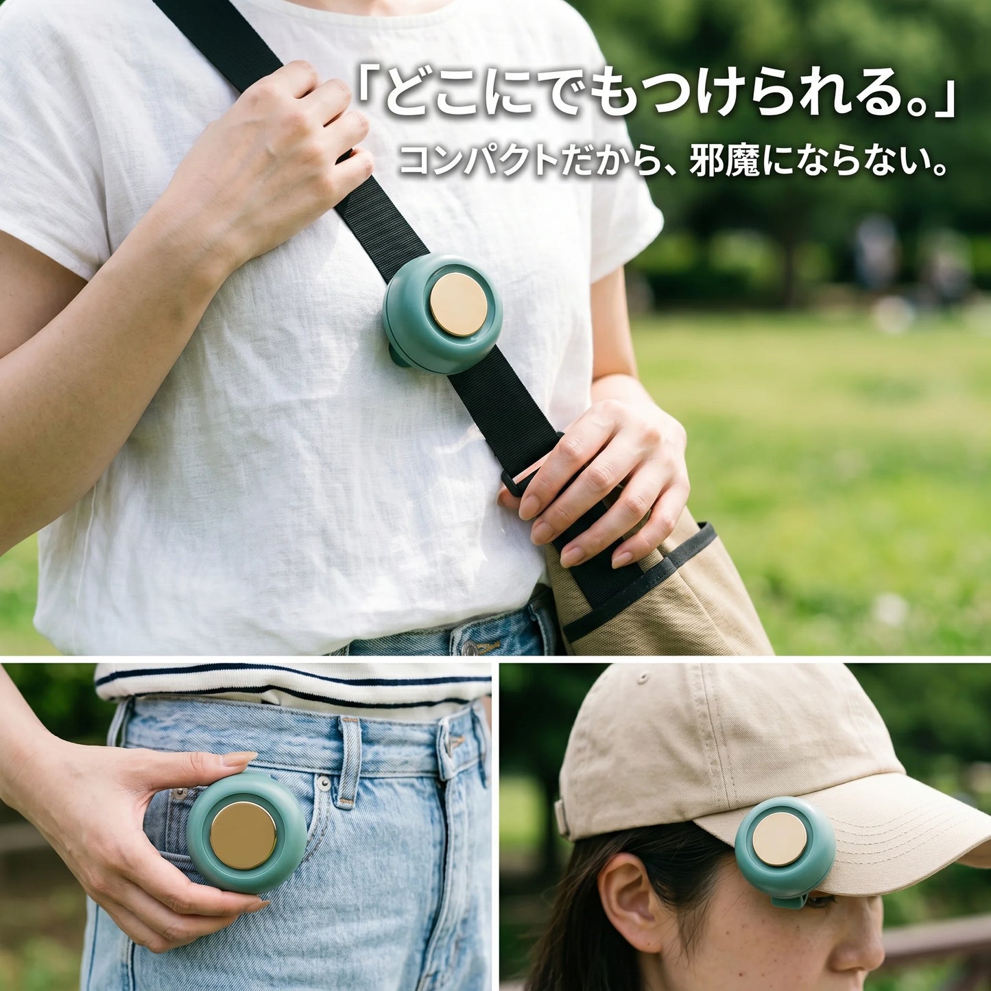 KAZEPPO™  ミニクリップ扇風機 — ポータブル羽根なし送風機